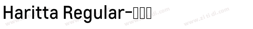 Haritta Regular字体转换